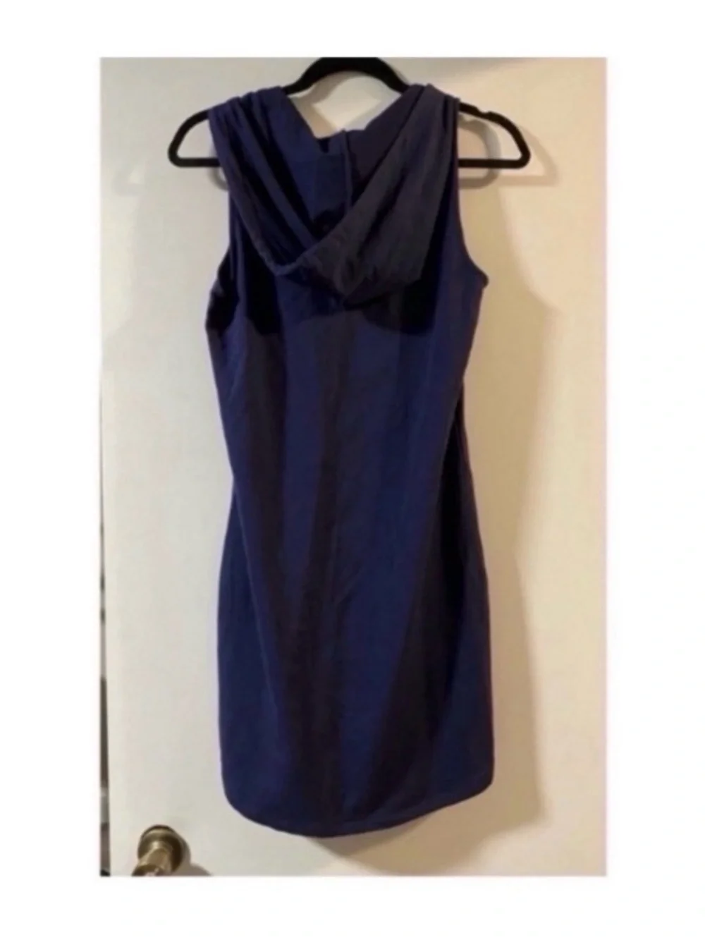 MICHAEL KORS Navy Hooded MK Logo Dress Size Small New!